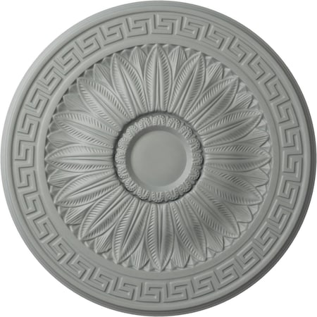 Ekena Millwork Randee Ceiling Medallion (Fits Canopies up to 3 7/8"), 20"OD x 1 3/8"P, Primed White CM20HA